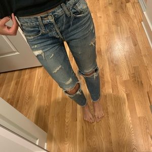MOUSSY distressed denim